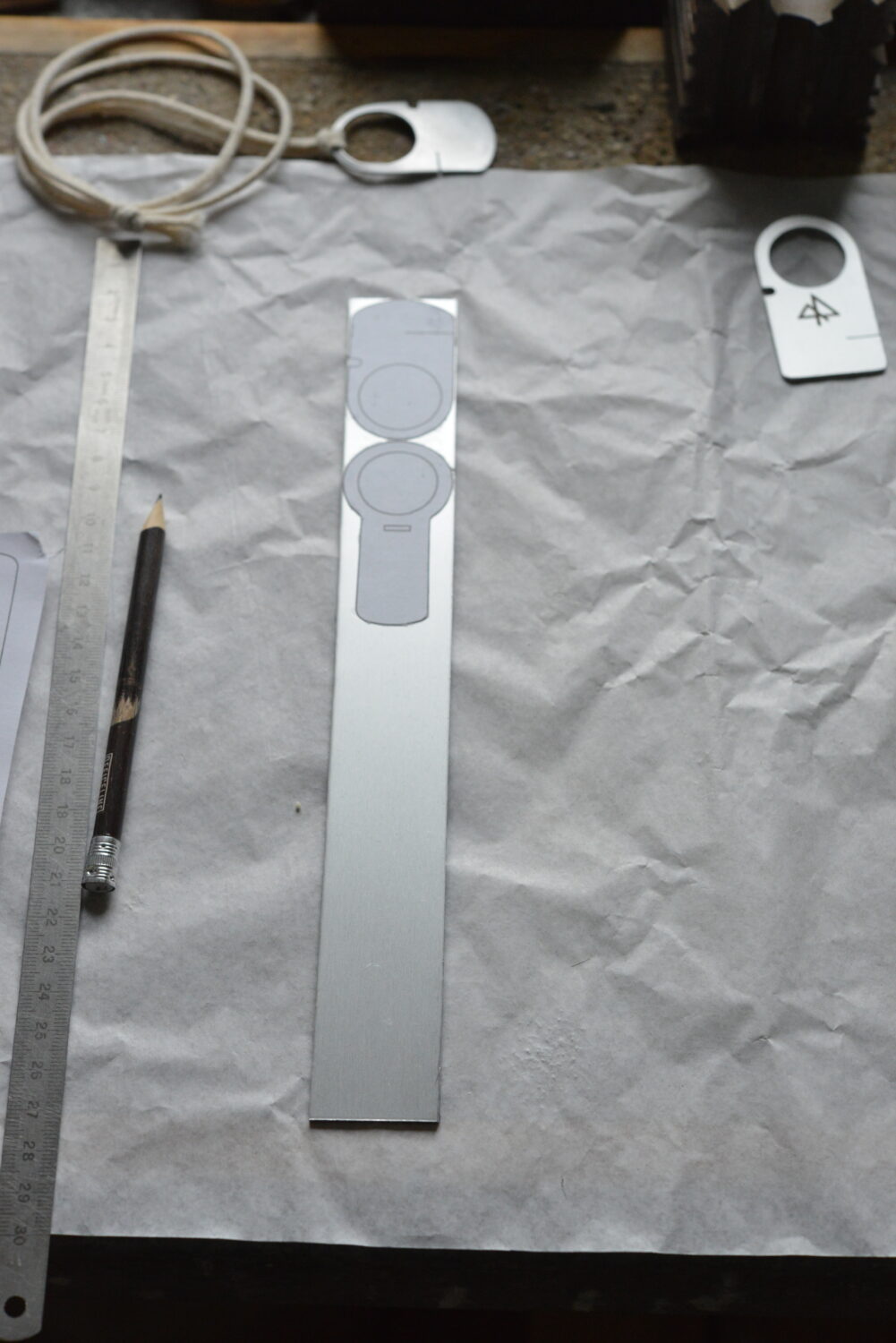 Alltägliche Situation auf dem Arbeitstisch